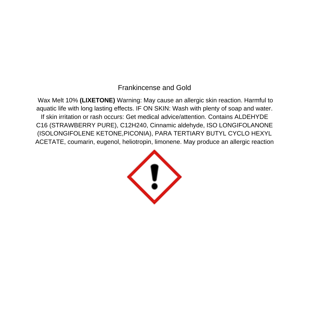 Frankincense and Gold - View 3